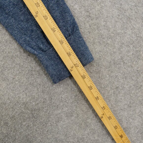 Banana Republic Sweater Mens Large Blue Pullover V-Neck Knit Long Sleeve - Picture 13 of 14